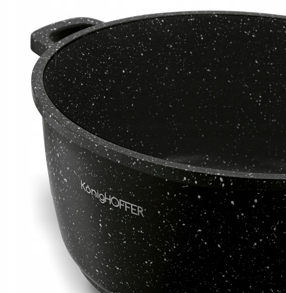 Konighoffer Mažas marmurinis nepridegantis puodas SU dangteliu 2,4 l 20 cm indukcinis