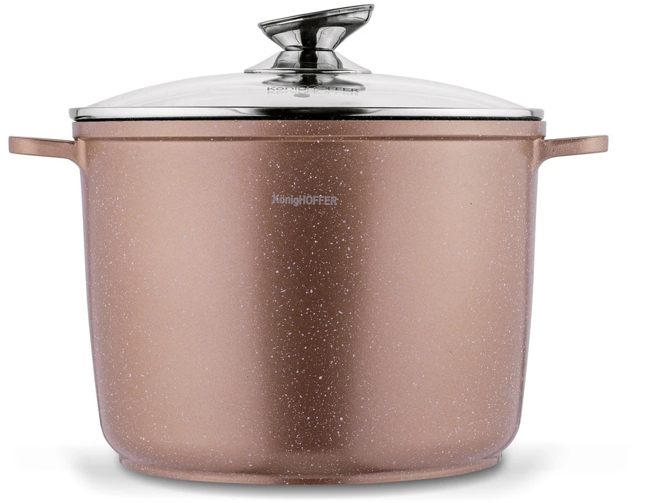 Konighoffer Pollo Rose Gold puodas 6.8l, 24cm, indukcijai, su dangčiu
