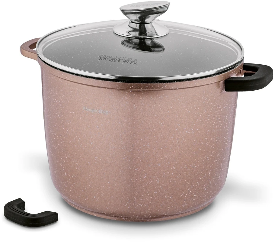 Konighoffer Pollo Rose Gold puodas 6.8l, 24cm, indukcijai, su dangčiu