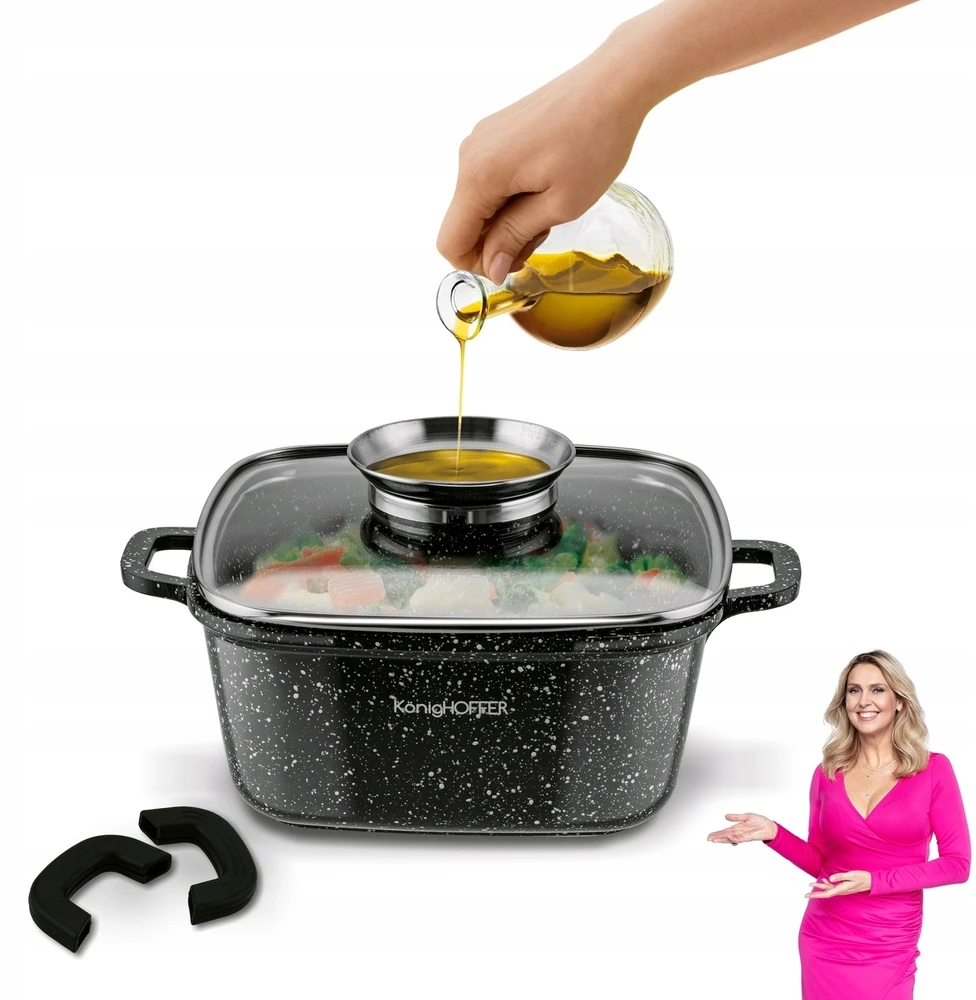 Konighoffer Puodas , keraminis su dangčiu