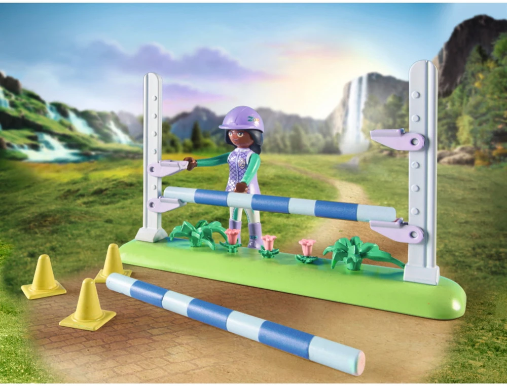 PLAYMOBIL WORLD OF HORSES Konkūro arena su Zoe ir Blaze 71355
