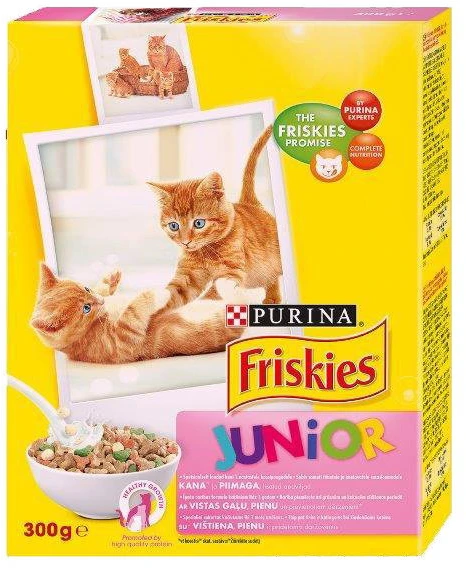 FRISKIES® Junior“ rinkinys padaže su vištiena 0.340 kg