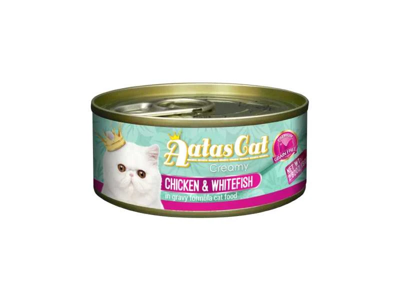 Aatas Cat Creamy vištiena&Whitefish konservas katėms 80g