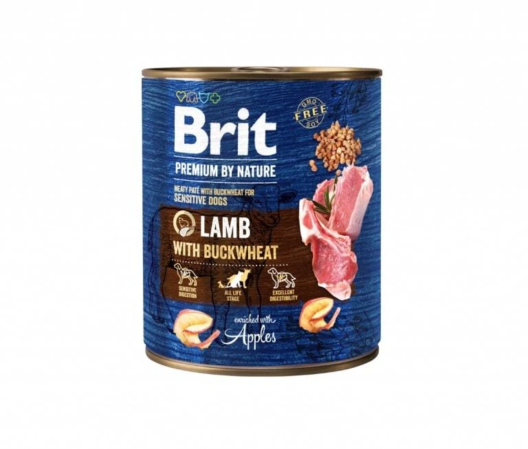 BRIT PREMIUM Dog dešra SPORT su jautiena, ryžiais ir žuvimi 800g