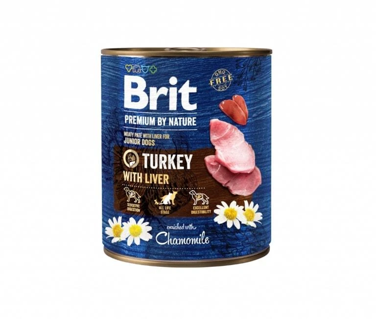 Brit_Premium Konservuotas ėdalas šunims Brit Premium with vištiena 800g