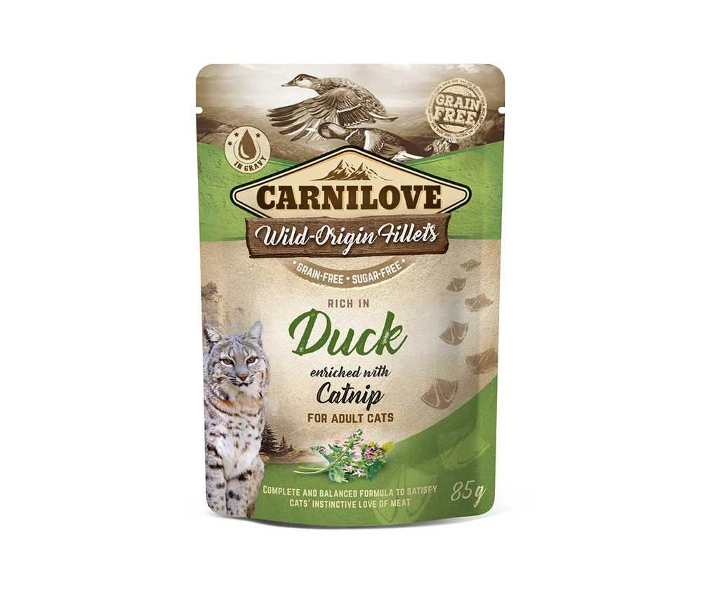 Carni Love Carnilove konservai katėms maiš. antiena Catnip 85g