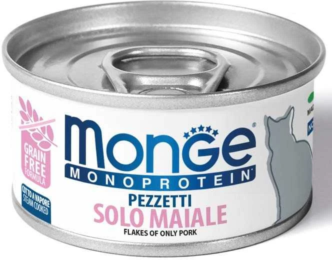 Monge MONOPROTEIN - Cat Flakes Only PORK 80 g