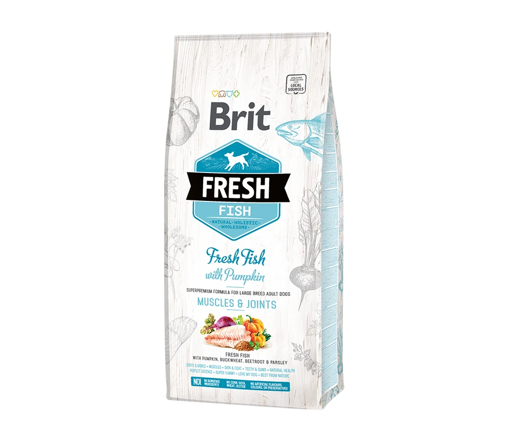 Brit Fresh konservai šunims žuvis&moliūgas 400g