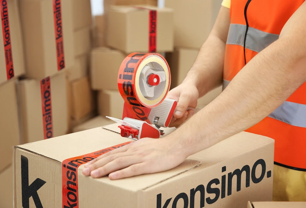 Konsimo Lampka METAL BIURKOWA STOŁOWA CERAMIKA miętowa
