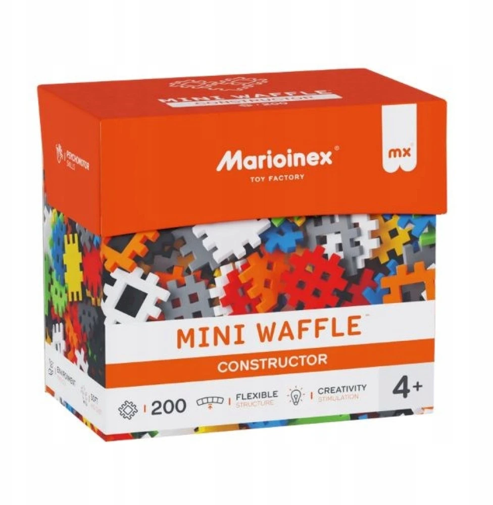 Marioinex mini vaflių konstravimo kaladėlės, 200 detalių