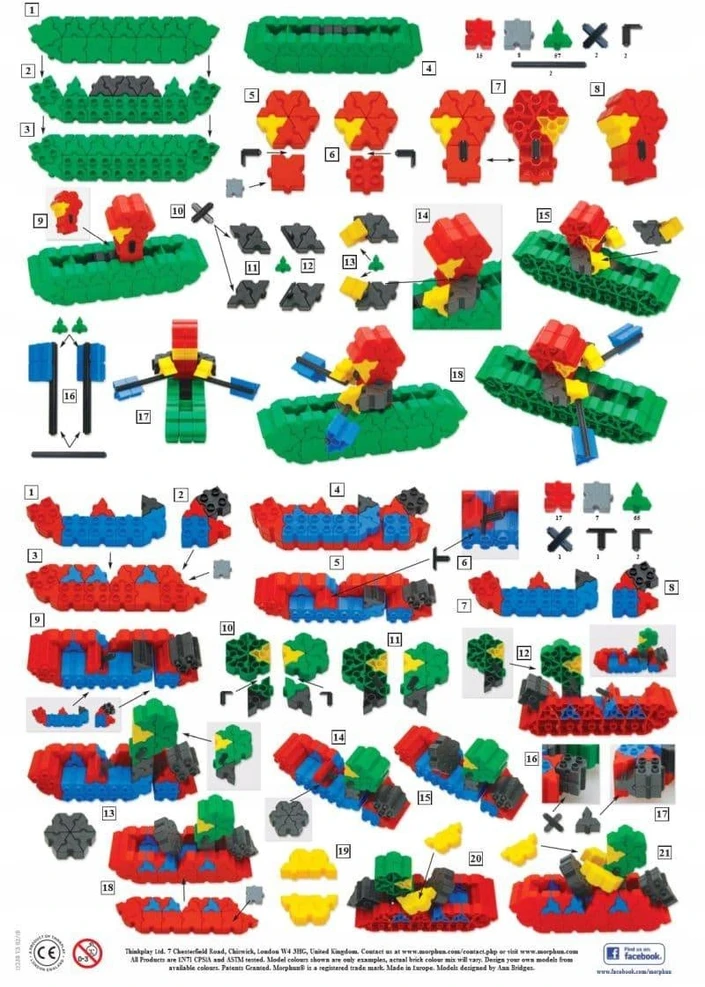 Konstruktorius Morphun Junior Xtra 100 Models 200 el.