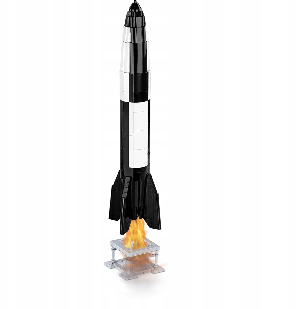 KONSTRUKCIJOS ŽAIDIMAS - COBI - V2 RAKETA ATLYGINIMO GINKLAS - 560 dalių - 1:35 mastelis - Juodai baltas