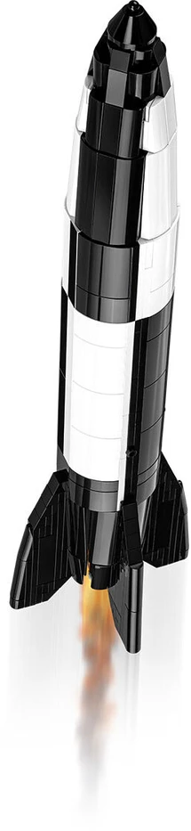 KONSTRUKCIJOS ŽAIDIMAS - COBI - V2 RAKETA ATLYGINIMO GINKLAS - 560 dalių - 1:35 mastelis - Juodai baltas