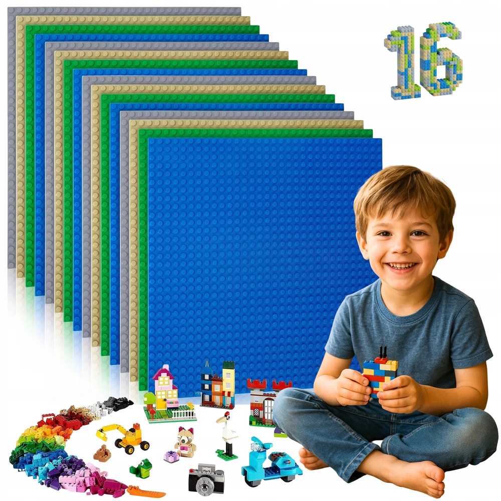 Konstrukcinės pagrindo plokštės 16vnt citi classic blokeliai pagrindas 32x32 XL