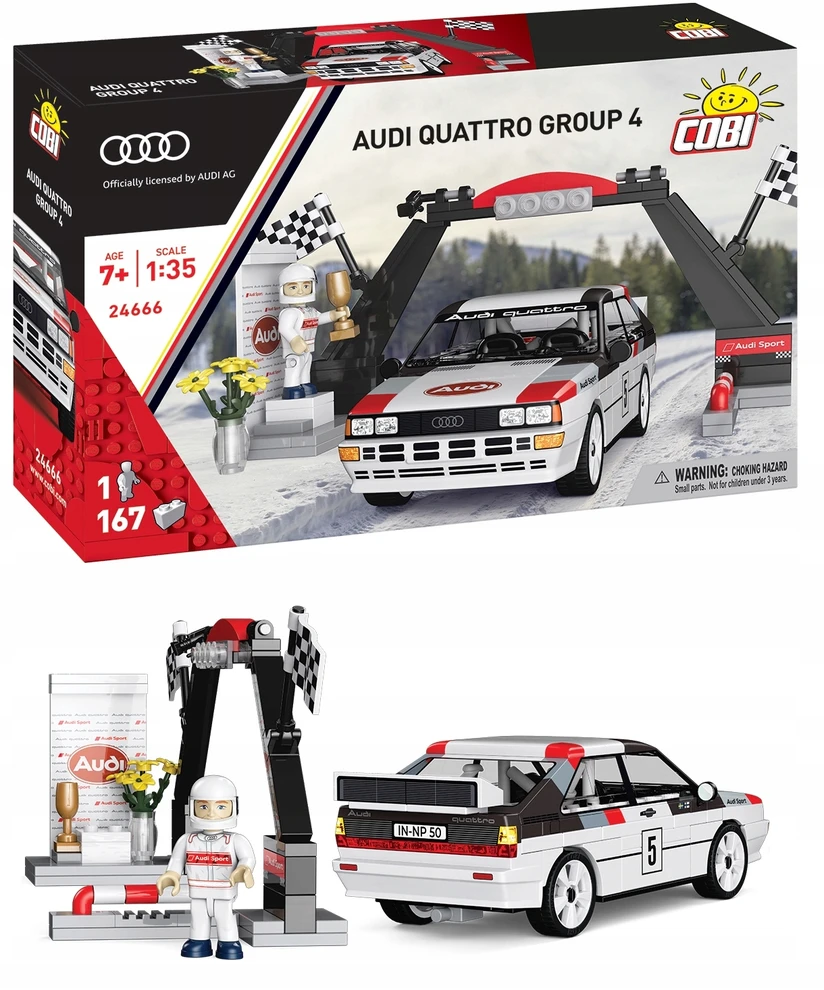 Cobi Kaladėlių rinkinys Audi Quattro Group 4 1981 1:35