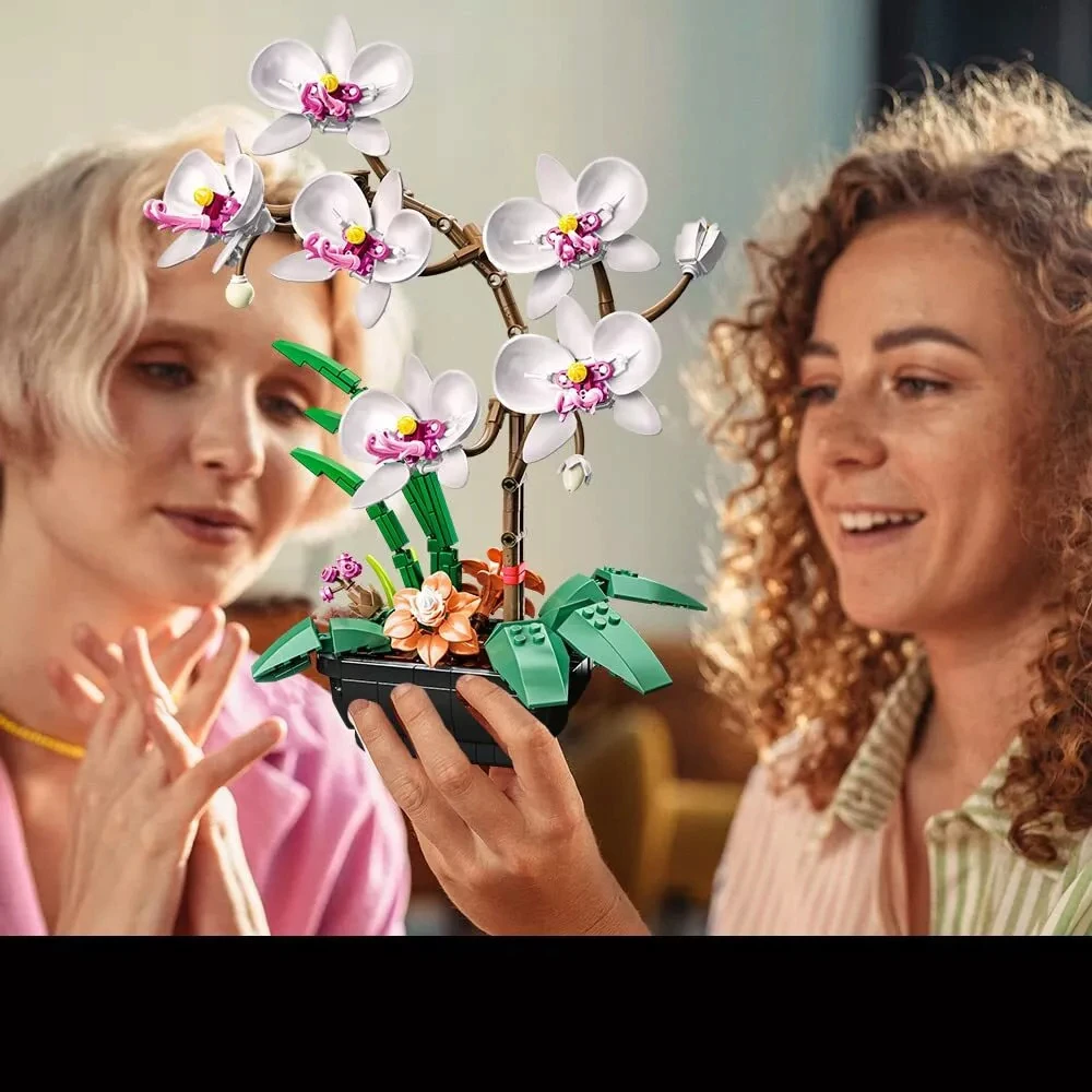 KONSTRUKCINIAI BLAKALAI, DIRBTINĖ ORCHIDĖJŲ AUGALA, RINKINYS SU GĖLĖMIS, 581 VNT.
