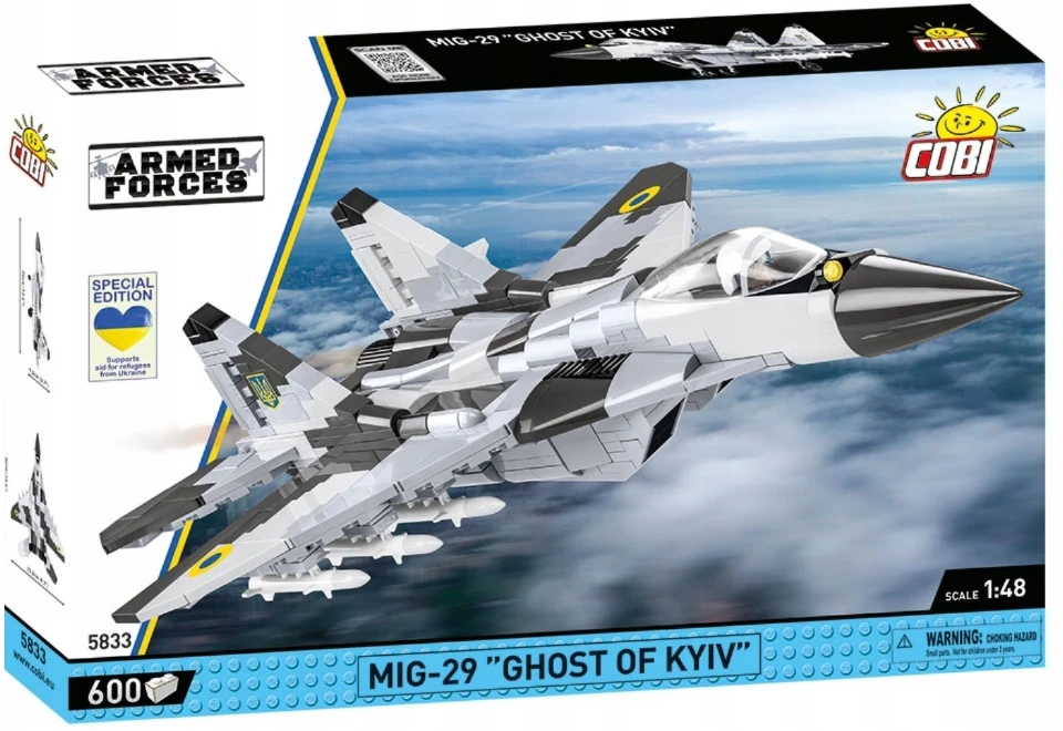 Konstrukciniai blokeliai Cobi 5833 Mig-29 "kijevo Vabzdys"