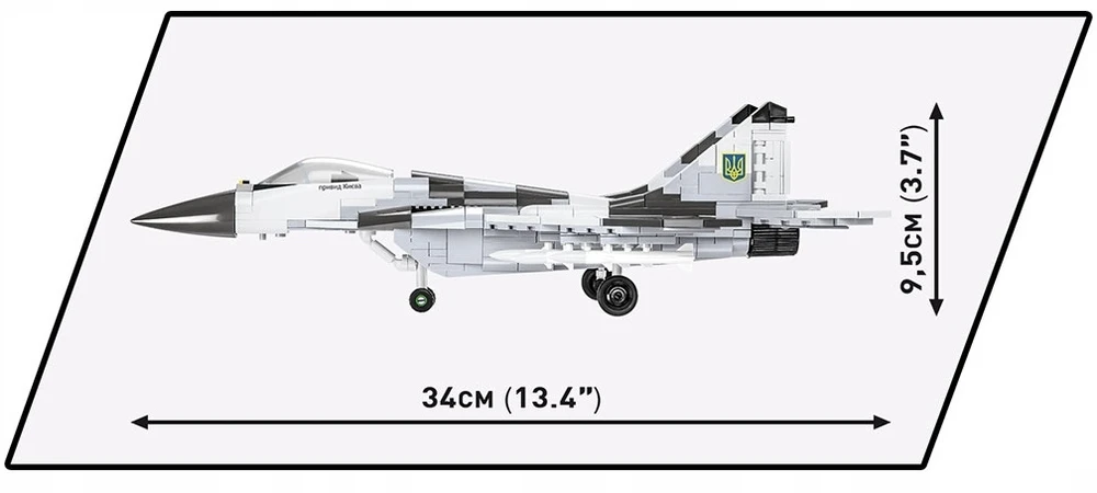 Konstrukciniai blokeliai Cobi 5833 Mig-29 "kijevo Vabzdys"