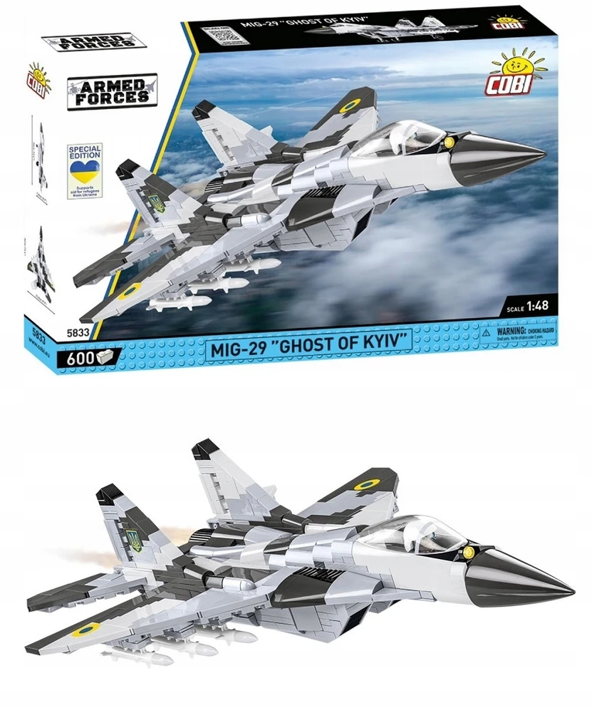 Konstrukciniai blokeliai Cobi 5833 Mig-29 "kijevo Vabzdys"
