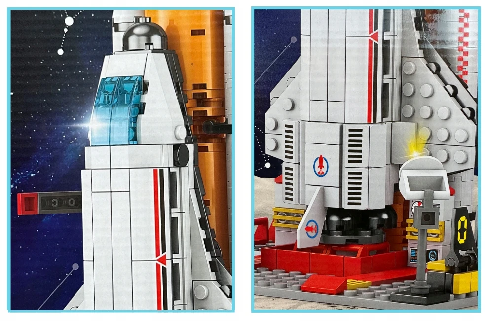 Konstrukciniai blokeliai Kalėdų Senelio dovana SPACE ROCKET 506 vnt.Cosmos