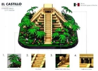 Konstrukciniai blokeliai Wange El Castillo 1340 detalių