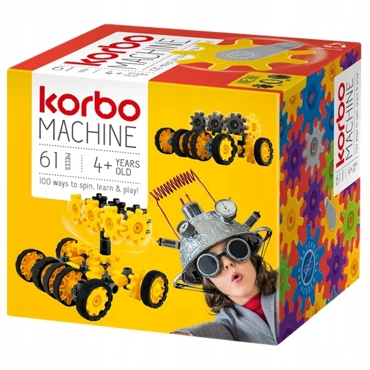 Konstrukciniai kaladėlės Korbo Machine 61 el.