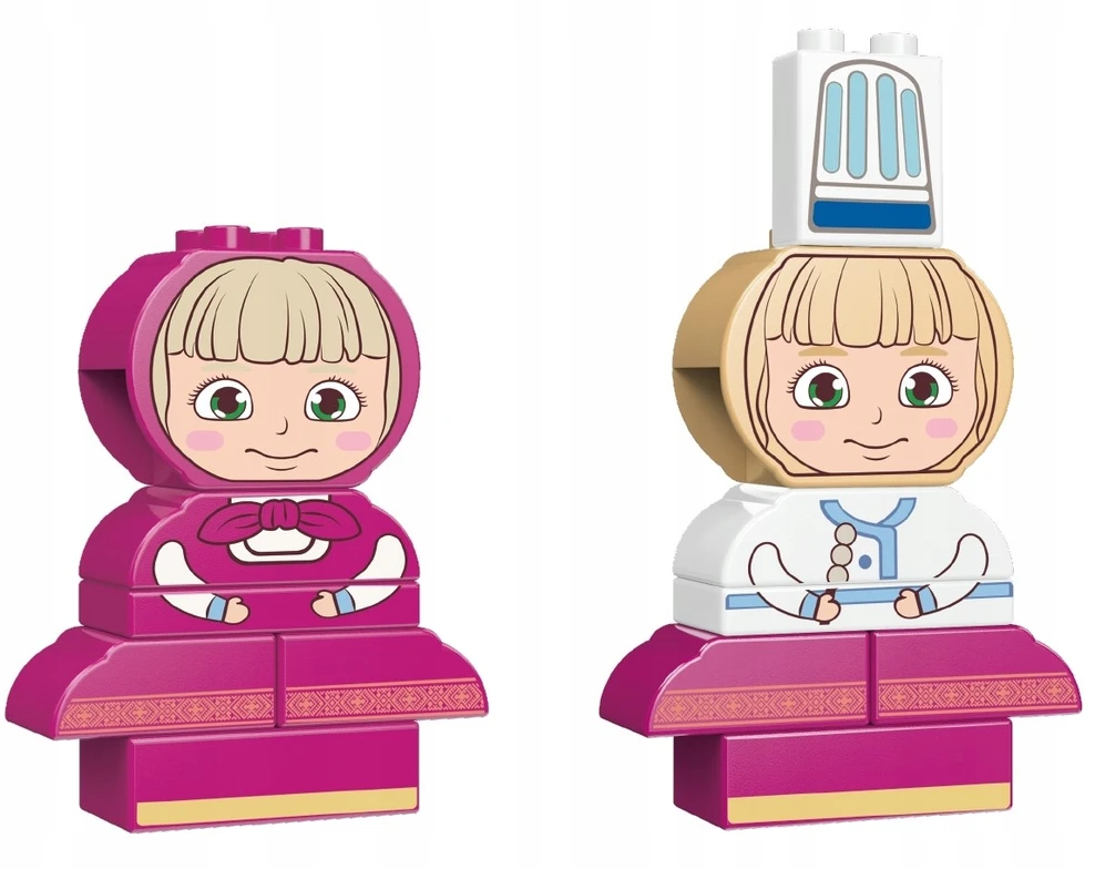 Konstrukciniai kaladėliai MASHA and THE BEAR Masha 10vnt dovana vaikui