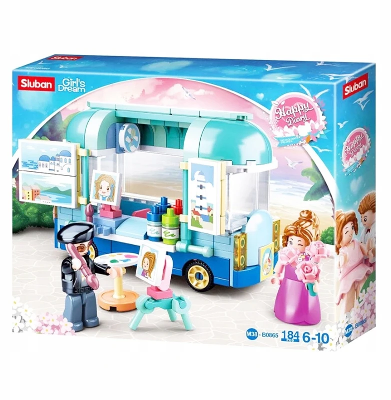 Konstrukciniai kaladėlių rinkinys Sluban Girl's Dream 184 detalės