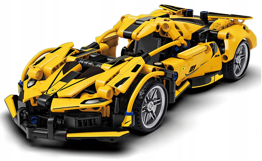 KONSTRUKCINIAI KLUOKAI BLOKAS AUTOMOBILIŲ SPORTINIS AUTOMOBILIS 3D DOVANA