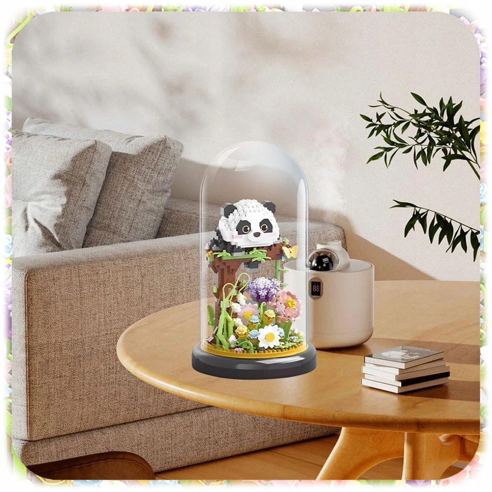 KONSTRUKCINIAI KLUOKAI PANDA 999 EL MINI BLOKLIŲ RINKINYS SU ATŠĖLINIO PAGRINDU