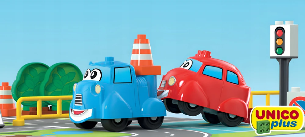 KONSTRUKCINIAI KLUOKAI VAIKAMS MANO PIRMIEJI AUTOMOBILIAI DIDELI 32 ELEMENTŲ UNICO