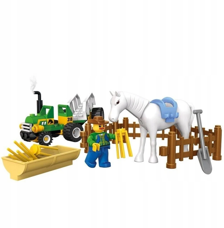 Konstruktorius Blocki MyFarm Mažas traktorius, KB0318, 43vnt.