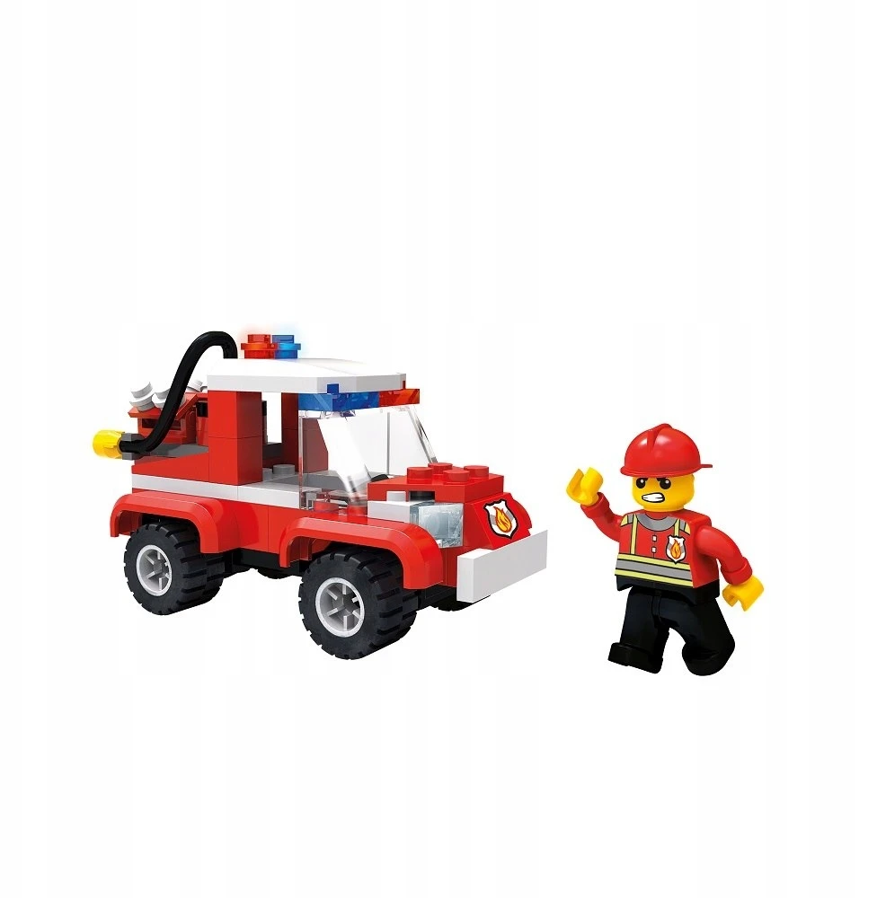 Konstruktorius Blocki MyFireBrigade Gaisro gesinimo automobilis KB0819, 84 vnt