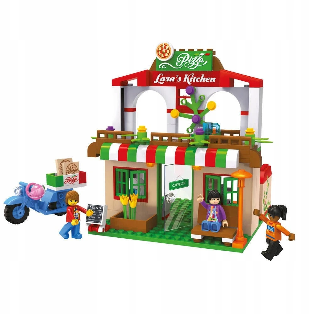 Konstruktorius Blocki MyGirls Picerija Lary, KB0120, 263vnt.