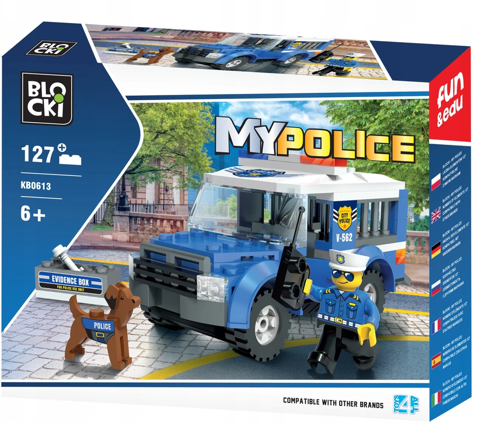 Konstruktorius Blocki MyPolice Kalinių konvojus KB0613, 120 vnt