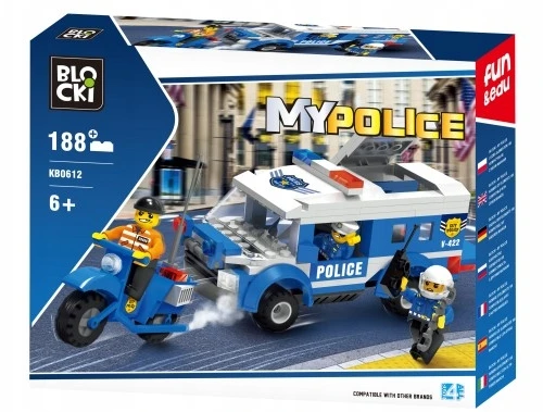 Konstruktorius Blocki MyPolice Kalinių konvojus KB0613, 120 vnt