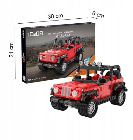Konstruktorius CaDA Adventure Off-Roader Pull-back Terrain, C52027W, 317 det