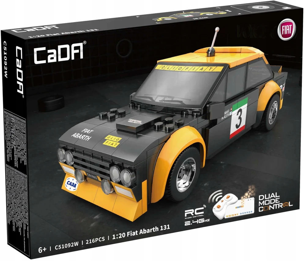 Konstruktorius CaDa nuotoliu valdomas automobilis Fiat Abarth 131, 216 d.