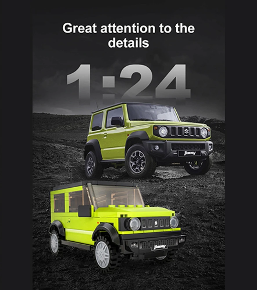 Konstruktorius CaDA radijo bangomis valdomas Suzuki Jimny, 192 det.