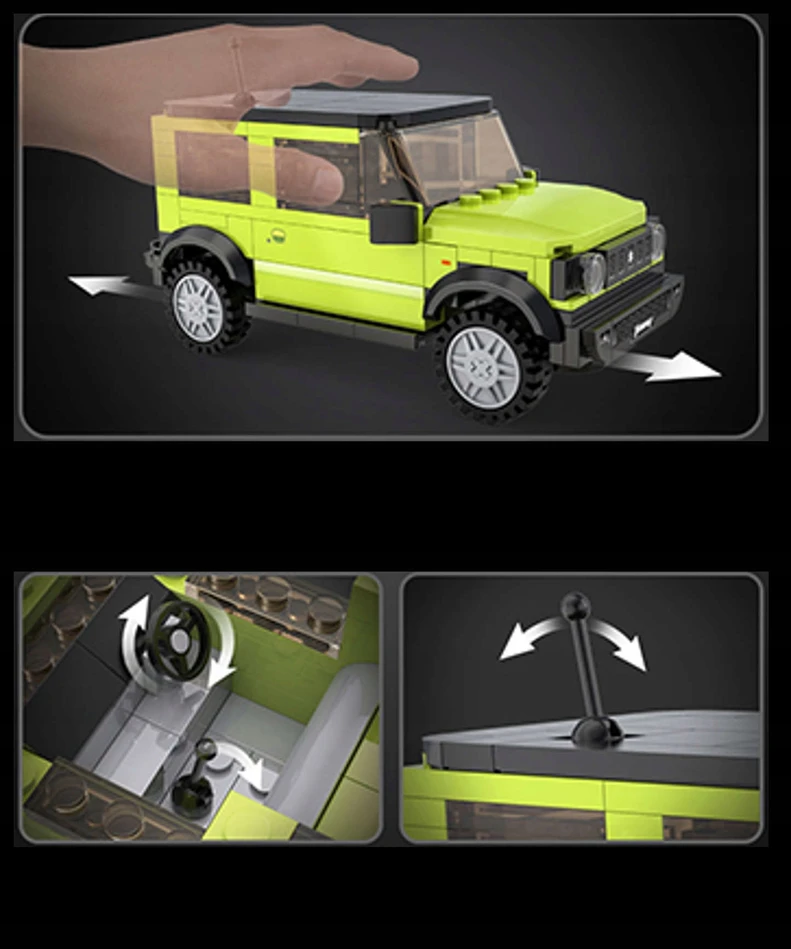 Konstruktorius CaDA radijo bangomis valdomas Suzuki Jimny, 192 det.