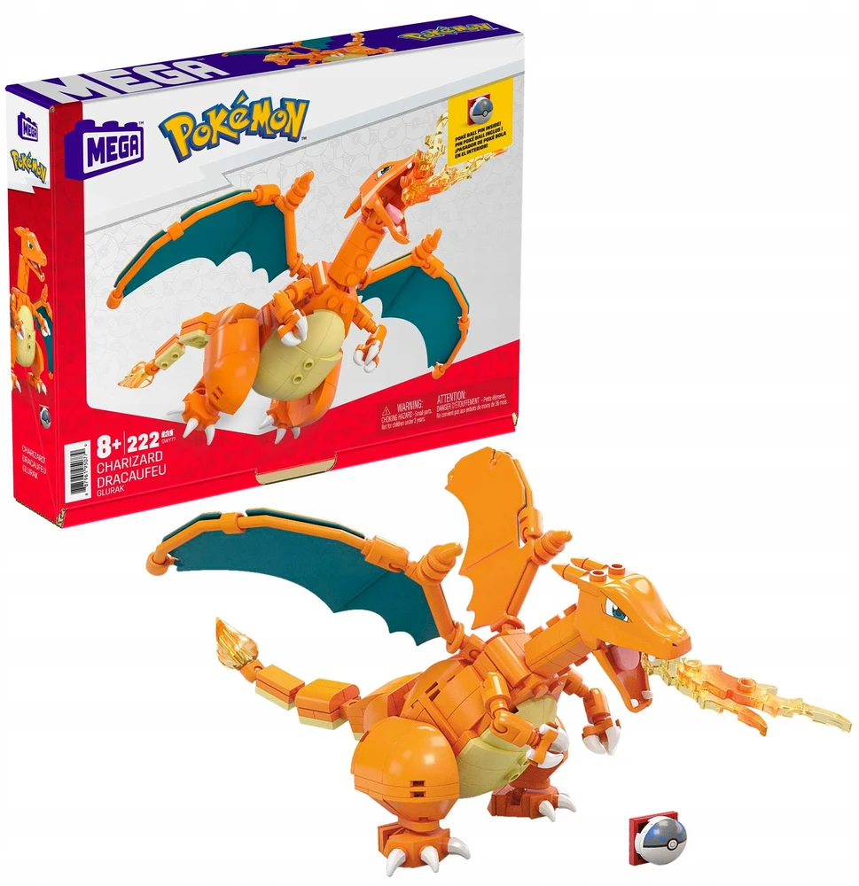 Mattel „Mega Construx Pokemon“ rinkinys „Charizard“