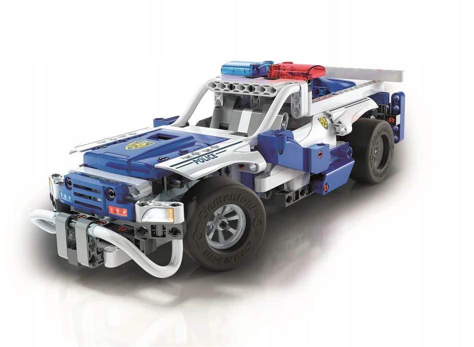 Statybinis rinkinys - policijos automobilis su nuotolinio valdymo pultu - Clementoni 50124