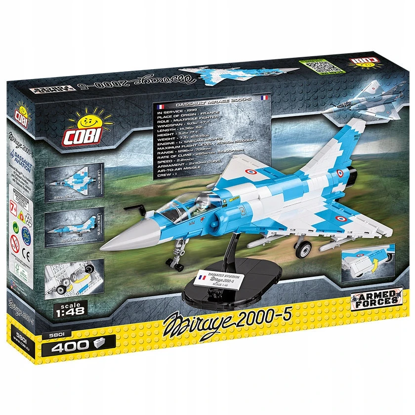 Konstruktorius Cobi Fighter Jet Dassault Mirage 2000