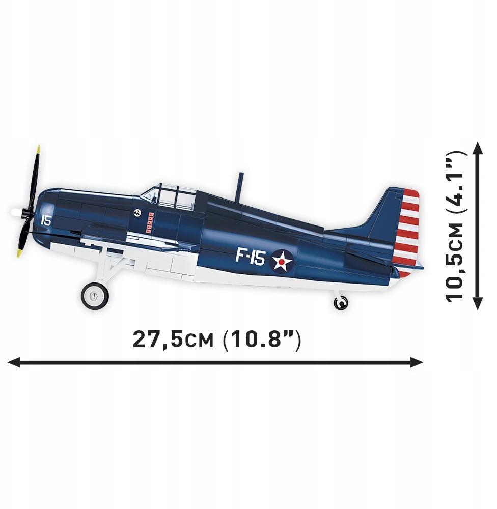 Konstruktorius Cobi istorinė kolekcija F4F Wildcat, 375 det
