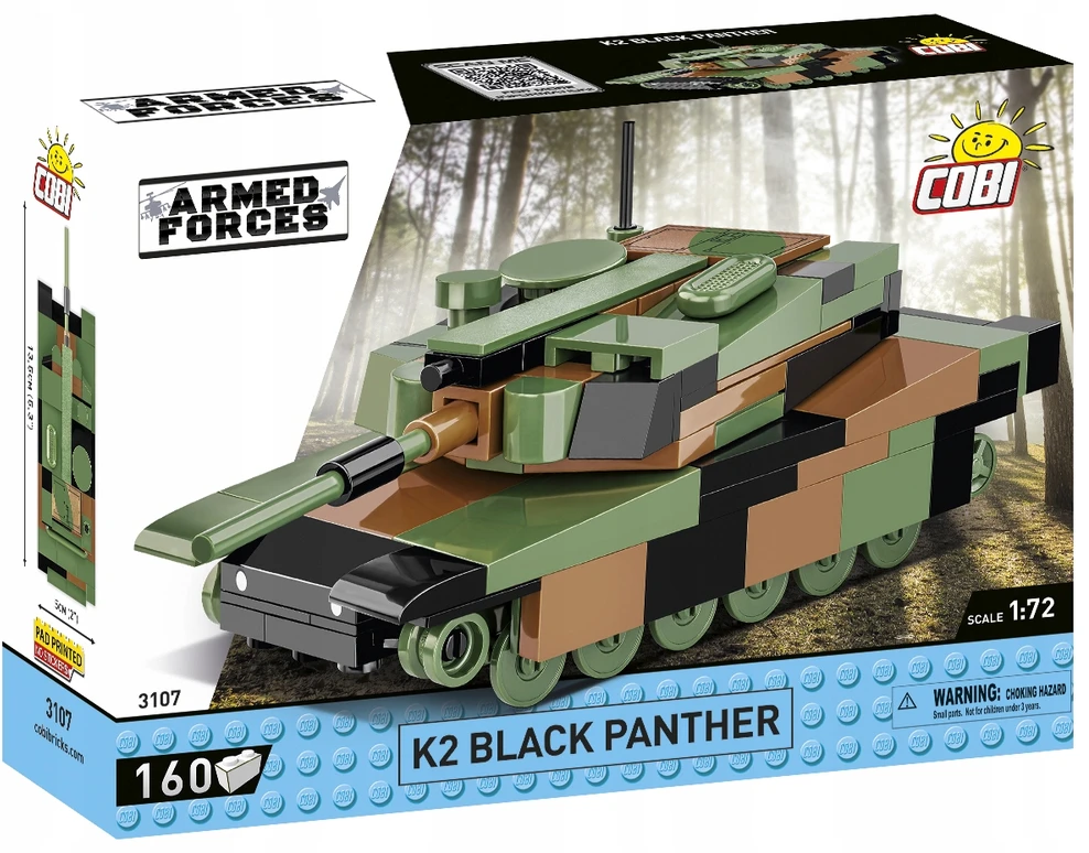Konstruktorius Cobi K2 Juodoji pantera 3107, 160 d.