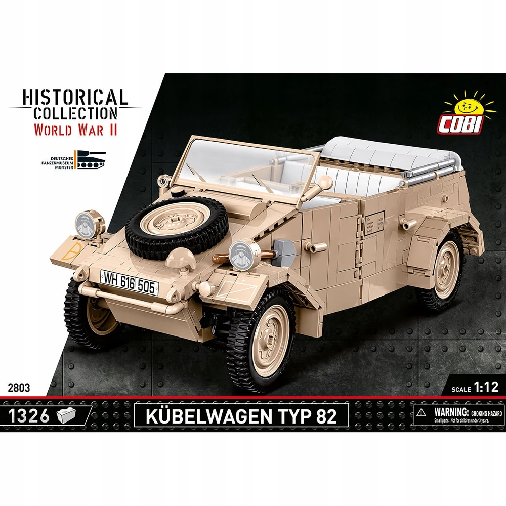 Konstruktorius Cobi Kübelwagen Typ 82 visureigis 2803, 1326 d.