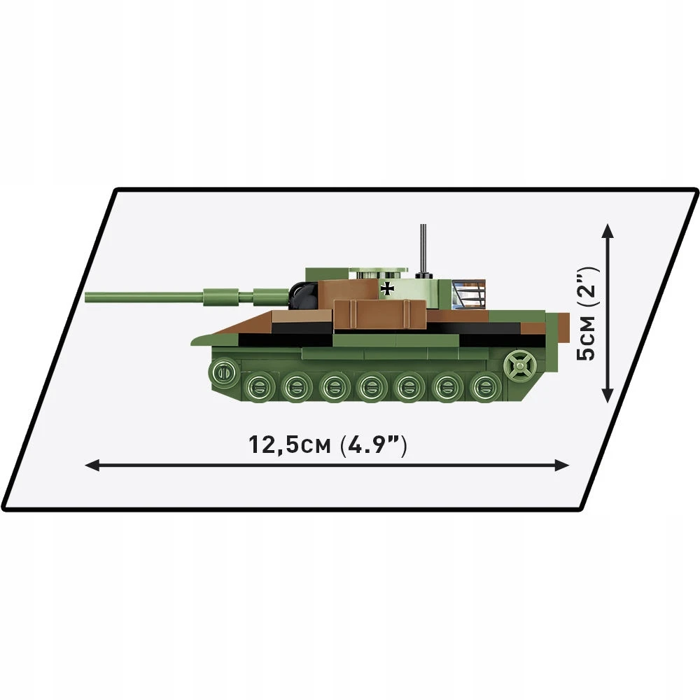 Konstruktorius Cobi Leopard 1 tankas 3105, 147 d.