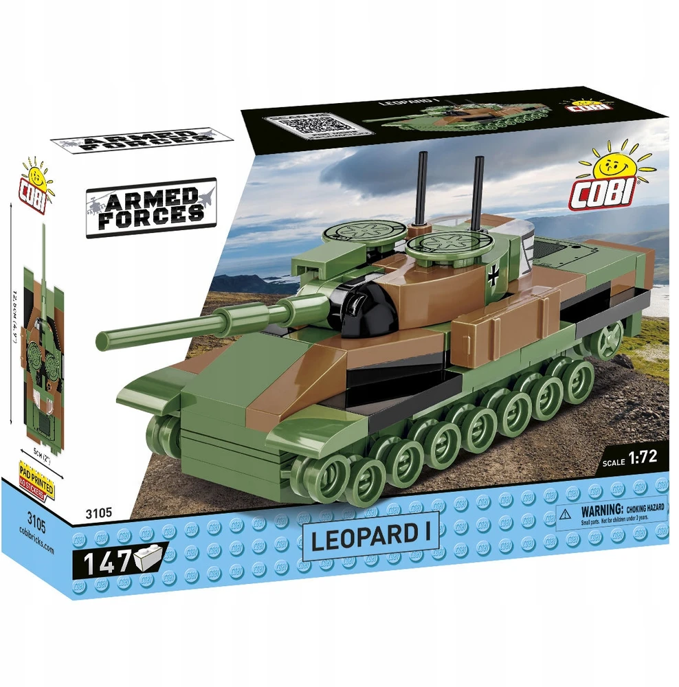 Konstruktorius Cobi Leopard 1 tankas 3105, 147 d.
