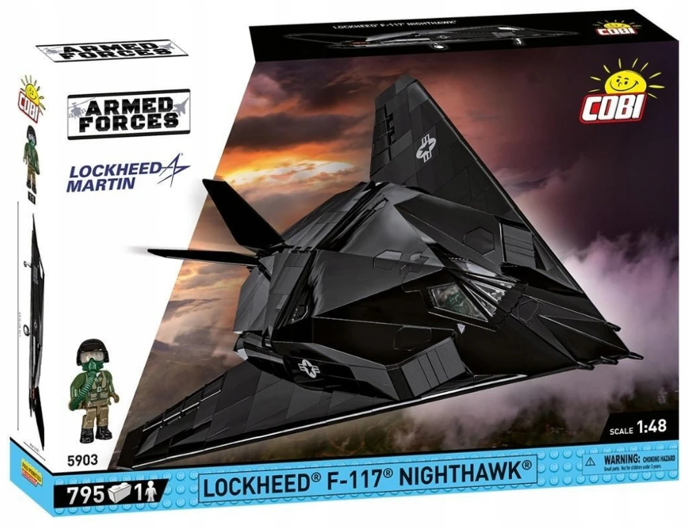 Cobi „Lockheed F-117 Nighthawk 795“ blokai