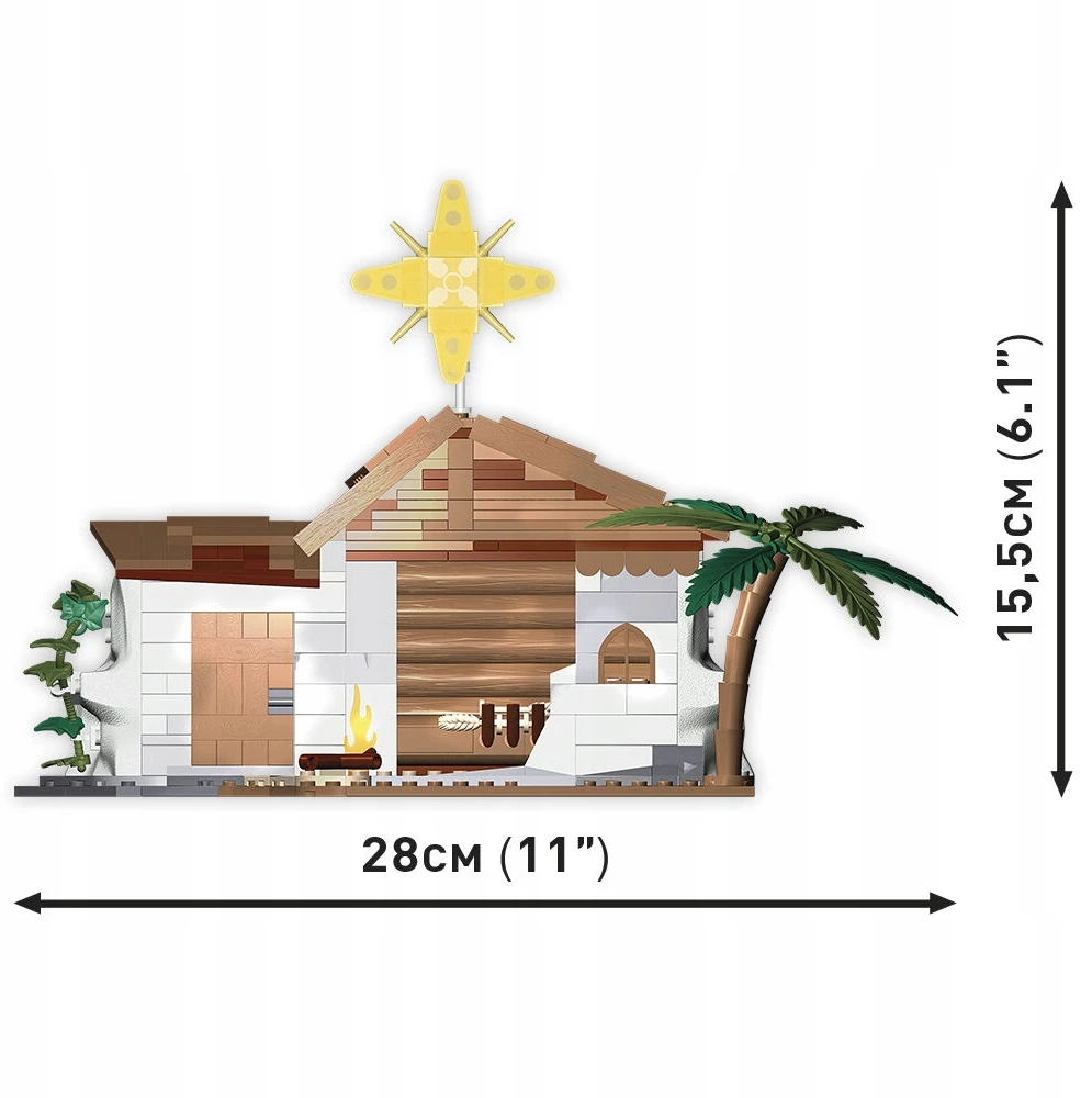 Konstruktorius Cobi Nativity Scene Prakartėlė 20006, 381 d.